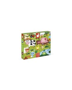 Janod Puzzle die Tiere auf der Farm