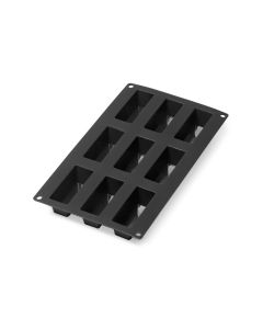 Lékué Cake-Backform Silikon, Schwarz, 9 Mulden