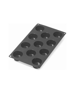 Lékué Muffin Backform Silikon, Schwarz, 11 Mulden