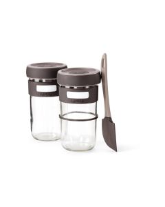 Lékué Sauerteigglas 0.7 l, Glas, 2 Stück