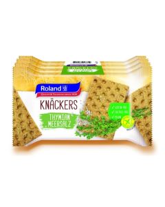 Roland Snacks Knäckebrot Thymian Meersalz glutenfrei 4x 35 g