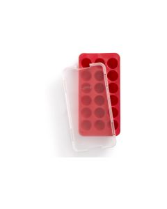 Lékué Eiswürfelform Kugeln Rot