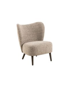 AC Design Sessel Elmont Eiche/Stahl, Beige