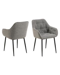 AC Design Stuhl Brooke Monza1, 2 Stück, Grau