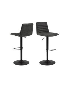 AC Design Barhocker Kimmy, 2 Stück, 50 x 110.5 cm, Anthrazit