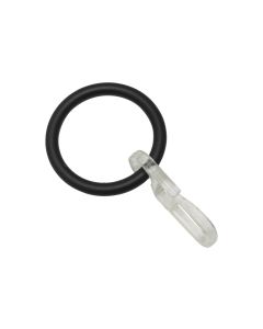 Gardinia Vorhangring Kos 6-er Verpackung Schwarz-matt
