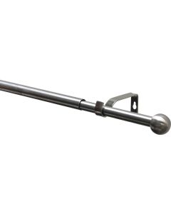 Gardinia Vorhangstange Set Kos Ball 1-Lauf 19/16 mm 120-210 cm