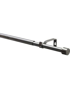 Gardinia Vorhangstange Set Kos Cap 1-Lauf 19/16 mm 190-340 cm
