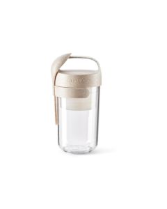 Lékué Smoothiebehälter To Go Organic 600 ml, Beige