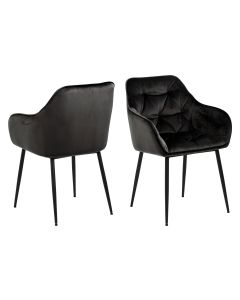 AC Design Stuhl Brooke, 2 Stück Graubraun