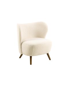 AC Design Sessel Crosby Holz/Textil, Cream