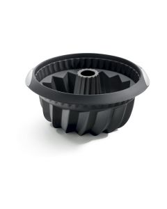 Lékué Backform Silikon, ø 22 cm, Schwarz