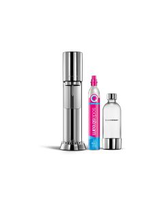 Sodastream Wassersprudler Enso mit Quickconnect und Flasche Silber