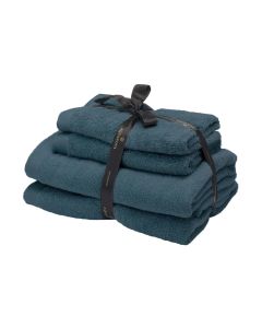 Aquanova Handtuch Rio 4 Stück Ozeanblau