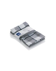 Kela Geschirrtuch-Set Pasado  3 Stück, Grau/Weiss