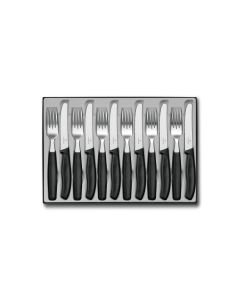 Victorinox Besteck-Set Swiss Classic 12-teilig, Schwarz/Silber
