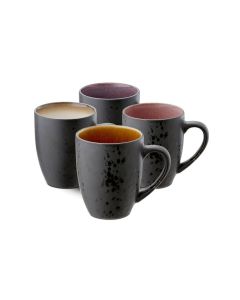 Bitz Kaffeetasse 300 ml, 4 Stück, Beige/Rosa/Schwarz