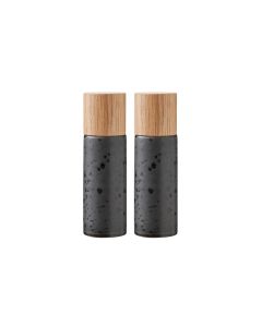 Bitz Salz- und Pfeffermühle 2 Stück, 16.7 cm, Schwarz