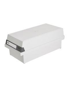 HAN Karteibox A6 Quer, 1300 Karten, Grau