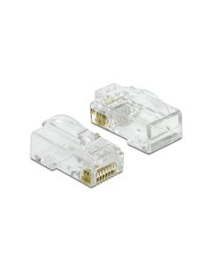 Delock Stecker RJ45 Cat.6 UTP 20 Stück, Transparent