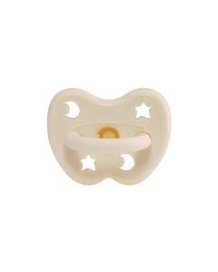 HEVEA Nuggi Stern und Mond Orthodontic Naturkautschuk 0-3 Monate