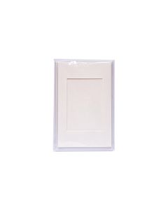 Folia Passepartout-Karten 220g/m2  eckig Perlweiss
