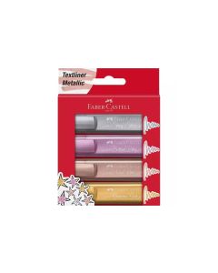 Faber-Castell Textmarker TL 46 Metallic 4er Etui