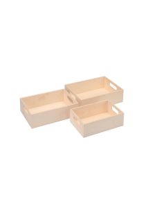 Glorex Holzartikel Mini-Tablett-Set Mini-Tablett