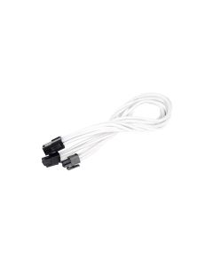 SilverStone Stromverlängerungskabel 8Pin - 4+4Pin EPS Weiss