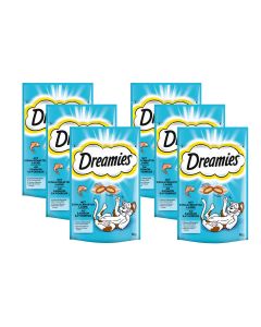 Dreamies Katzen-Snack mit Lachs, 6 x 60g