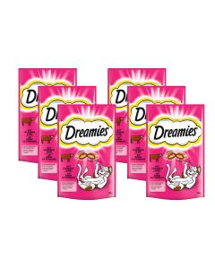 Dreamies Katzen-Snack mit Rind, 6 x 60g