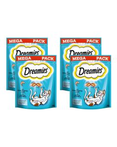 Dreamies Katzen-Snack mit Lachs, 4 x 180g