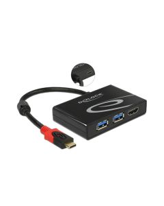 Delock Dockingstation USB 3.1 Typ-C Gen1 - 2x Typ-A + 1x HDMI 4K