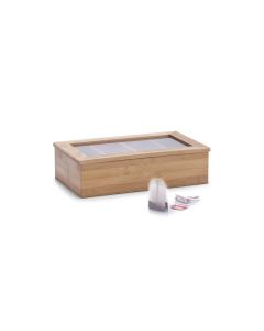 Zeller Present Teebeutel-Box Braun