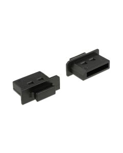 Delock Staubschutz DP f mit Griff 10 Stk.,Schwarz