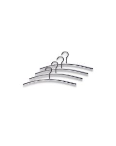 Zeller Present Kleiderbügel 4 Stück, Silber