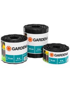 GARDENA Beeteinfassung Rolle 9 cm hoch, 9 m lang braun