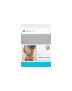 Silhouette Tattoopapier Silber Silber