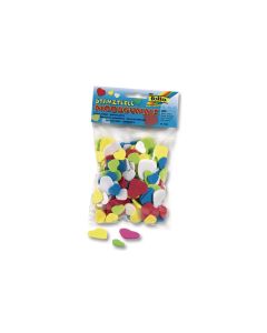 Folia Moosgummi-Stanzteile Herzen, 200 Stück