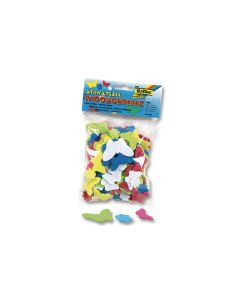 Folia Moosgummi-Stanzteile Blumen & Schmetterlinge, 200 Stück