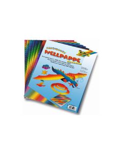 Folia Wellpapier 3D Regenbogen Mehrfarbig