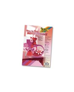 Folia Moosgummi-Set Ton in Ton 10 Stück, Rot