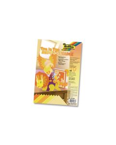 Folia Moosgummi-Set Ton in Ton 10 Stück, Gelb