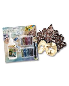 Folia Glitzerset Flocken, 10 Farben