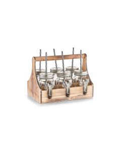 Zeller Present Trinkkrug 450 ml, 6 Stück, Transparent