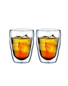 Bodum Thermobecher Pilatus 250 ml, 2 Stück, Transparent