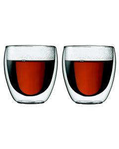 Bodum Thermobecher Pavina 250 ml, 2 Stück, Transparent