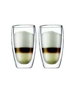 Bodum Thermobecher Pavina 450 ml, 2 Stück, Transparent