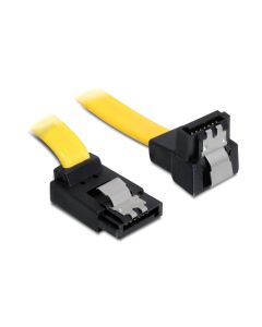 Delock SATA3-Kabel gelb, doppelt gewinkelt, 50 cm