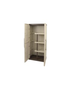 Art Plast Gartenschrank Taupe/Elfenbein
